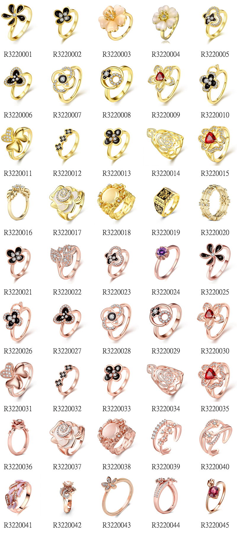 345 Gold Silver Rings Design for Female without Stone with Price - SOQ