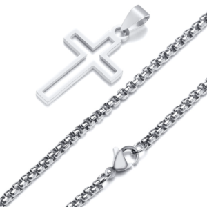 Stainless Steel Cross Necklace for Wholesale