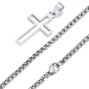 Stainless Steel Cross Necklace for Wholesale