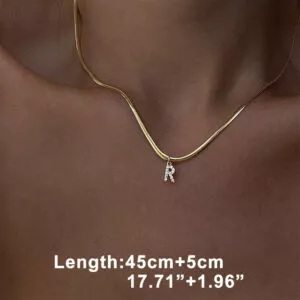 A-Z Tiny Women Initial Necklace for Wholesale